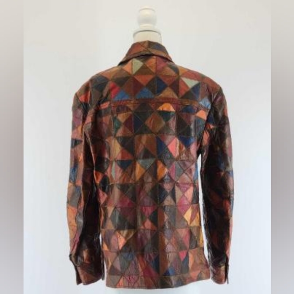 Gordon & Ferguson Co. Field and Stream leather patchwork vintage jacket - Picture 3 of 14